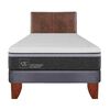 Cama Europea CIC 1,5 Plazas Ortopedic Advance + Respaldo Baker