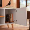 Rack TV Purus Altavision Hasta 65" Blanco y Café