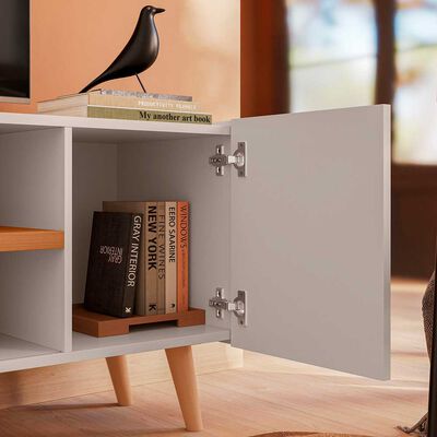 Imagen 2 del producto Rack TV Purus Altavision Hasta 65"" Blanco y Café