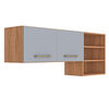 Mueble Aereo Cocina Vekkahome 2 Puertas Alba Caf&eacute;