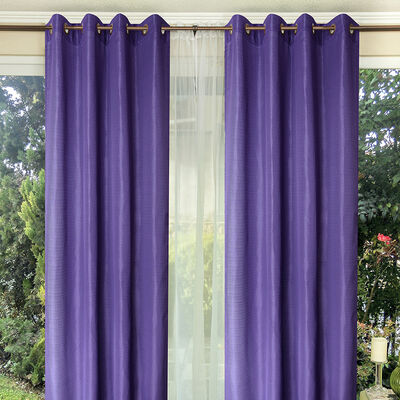 Imagen 1 del producto Combo Cortinas Doral Tabatha 220 x 140 cm Morado