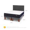 Cama Europea CIC Base Dividida 2 Plazas Premium + Respaldo Eufrates