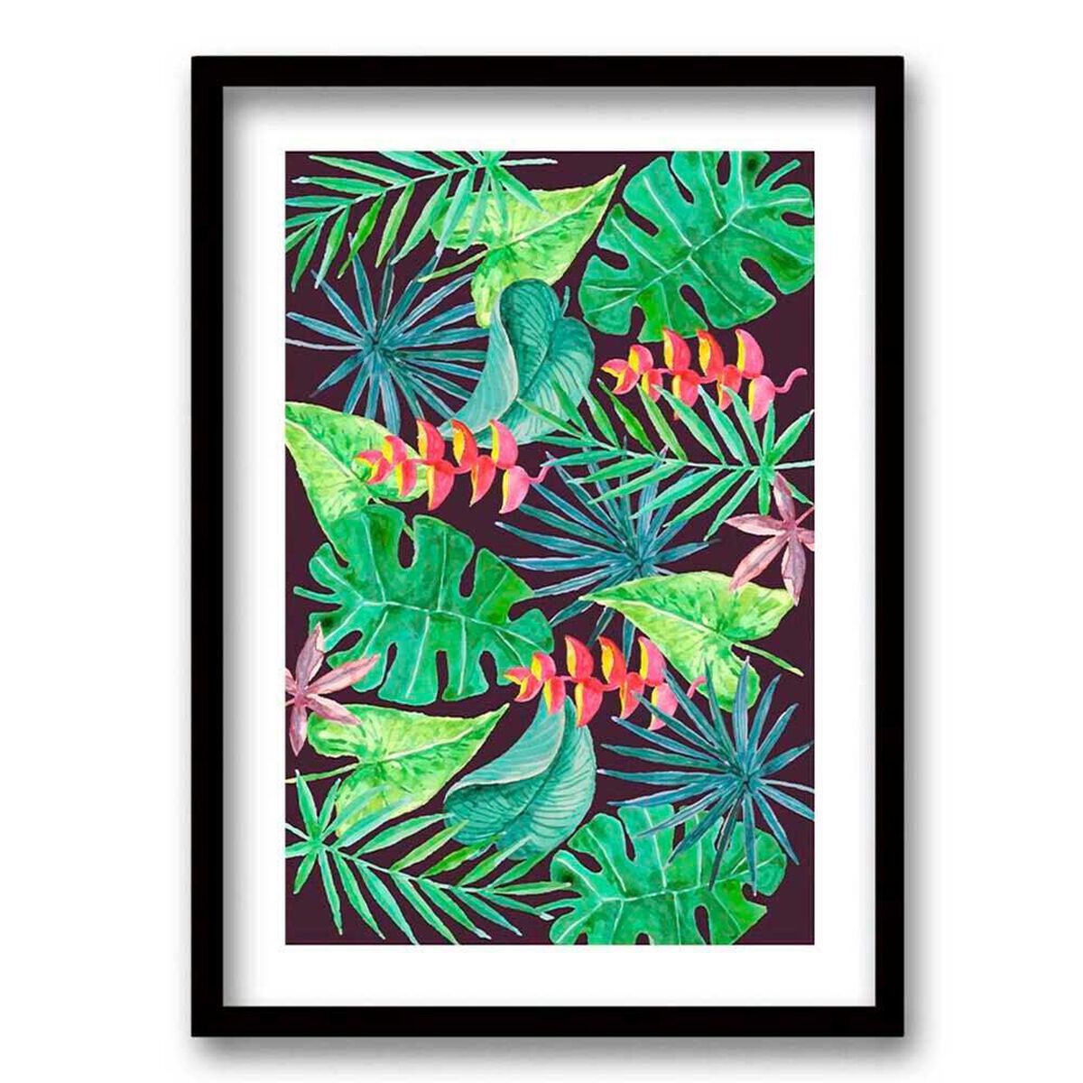 Cuadro Decorativo Retela Tropical Leaves II 50 x 35 cm