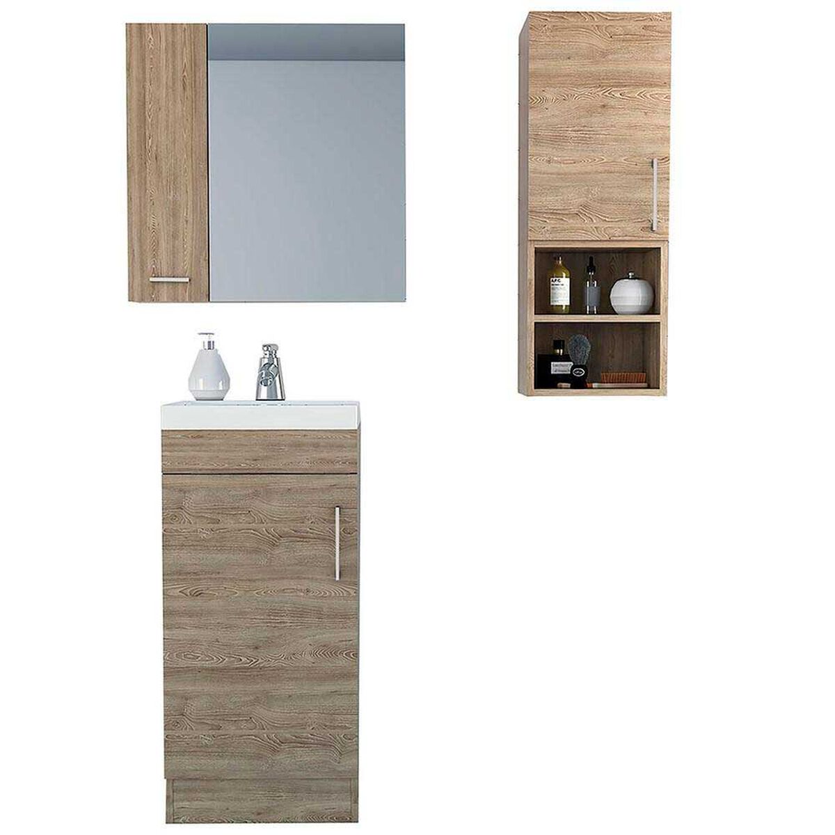Botiqu&iacute;n + Mueble Lavamanos + Muro TuHome Bath 300