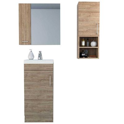 Imagen 2 del producto Botiquín + Mueble Lavamanos + Muro TuHome Bath 300