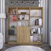 Estante 45 cm + Estante 2 Puertas + Estante 4 Repisas TuHome Home Macadamia