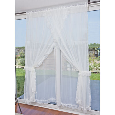 Imagen 1 del producto Juego Velos Doral Romántico 220 x 200 cm Blanco