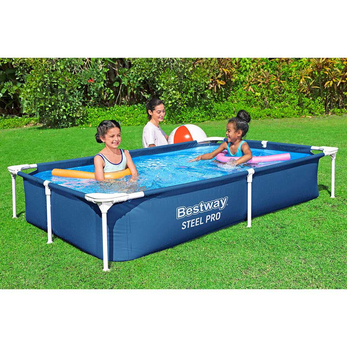 Piscina Estructural Rectangular Bestway Steel Pro 150x221 cm 1200 Litros