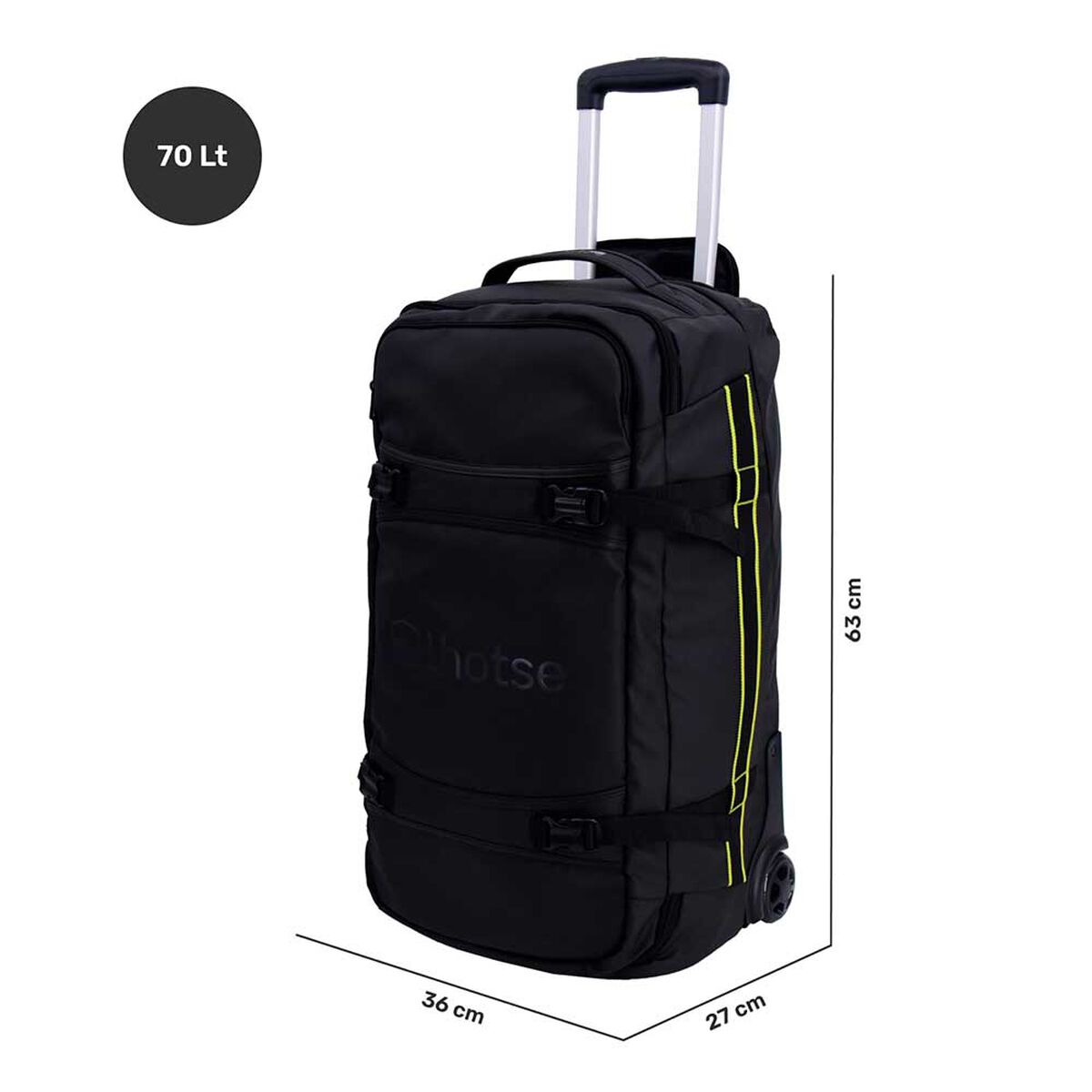 Pack Bolso Maleta Roadtrip 70 Lts + Botella Lhotse
