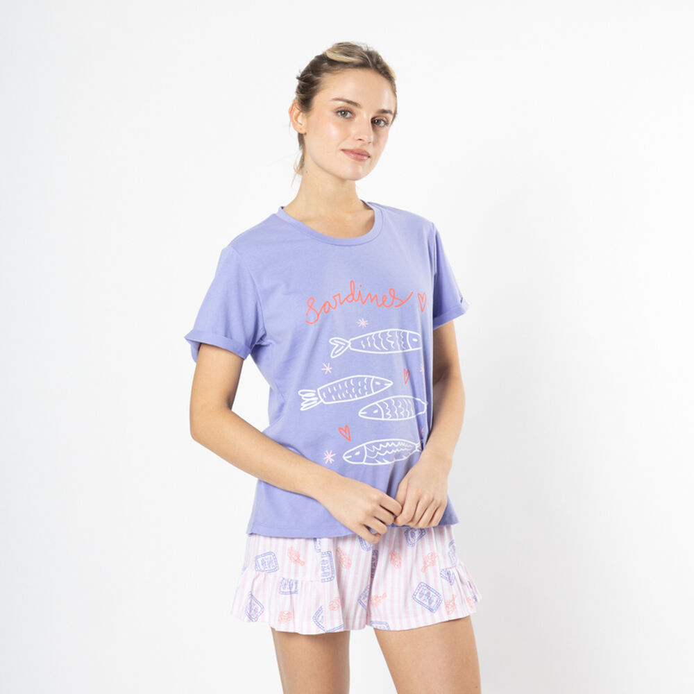 Pijama Polera+Short Mujer Icono