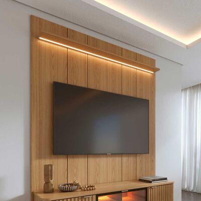 Panel TV Decocasa Neon Float hasta 70" Carvalho
