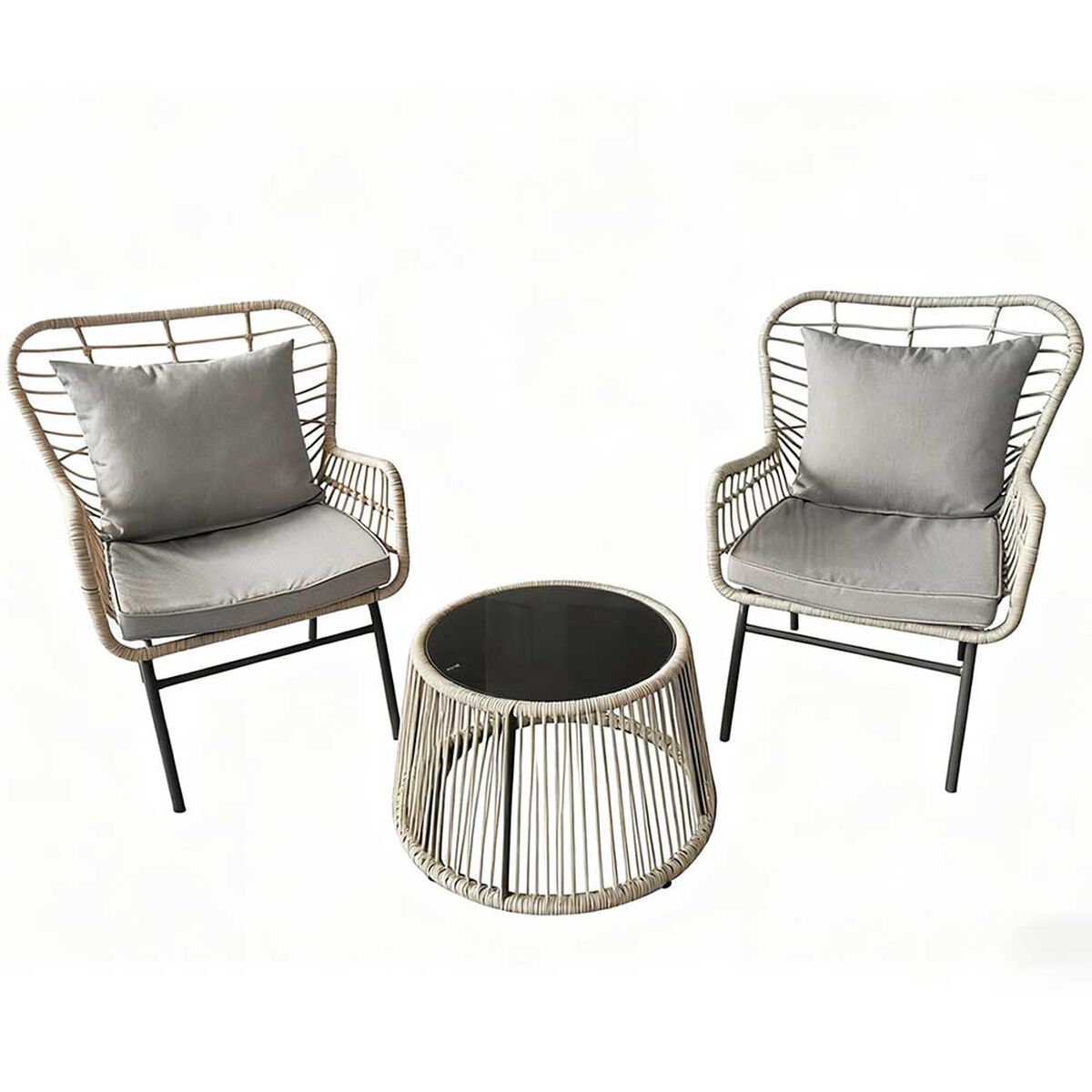 Set de Terraza Idetex Amalfi 3 Piezas Beige