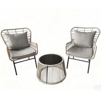 Set de Terraza Idetex Amalfi 3 Piezas Beige