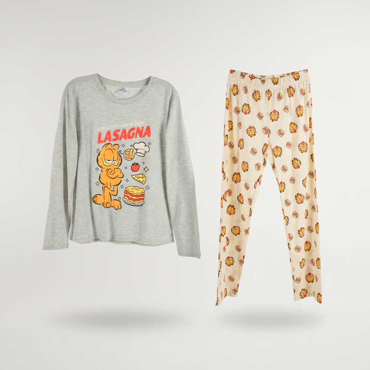Pijama Largo Mujer Garfield
