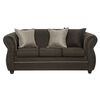 Juego de Living Black Factory Emili Sofá 3 Cuerpos + Dos Sillones 1 Cuerpo Café