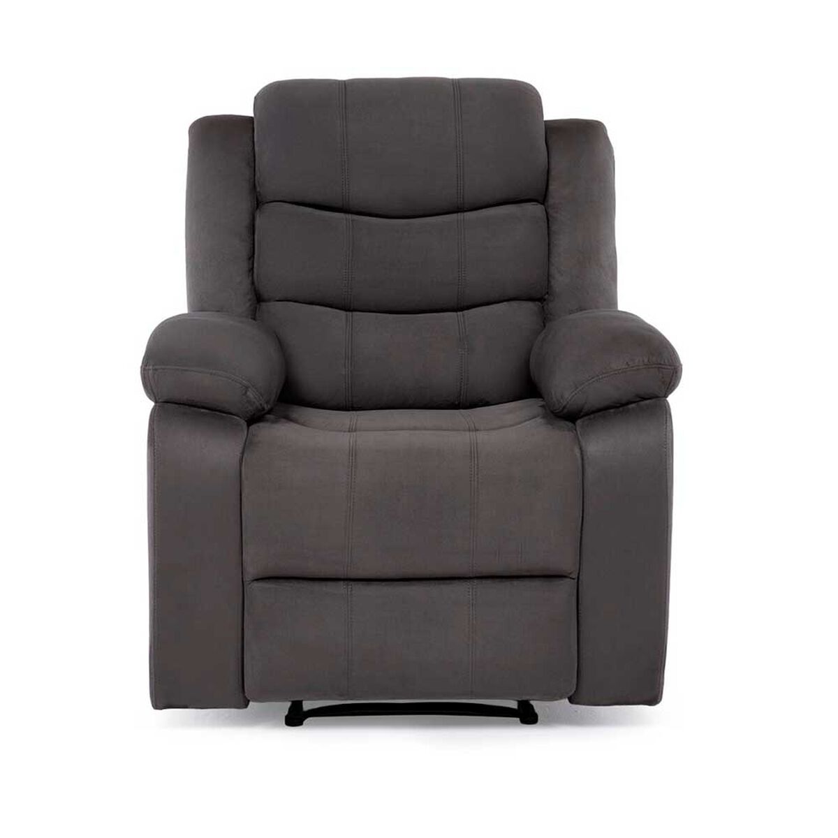 Sof&aacute; Reclinable Daniels Tradicional Norman 2 Cuerpos Gris Elephant