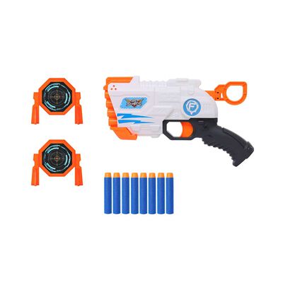 Set Lanzador, 8 Dardos Foam y 2 Targets