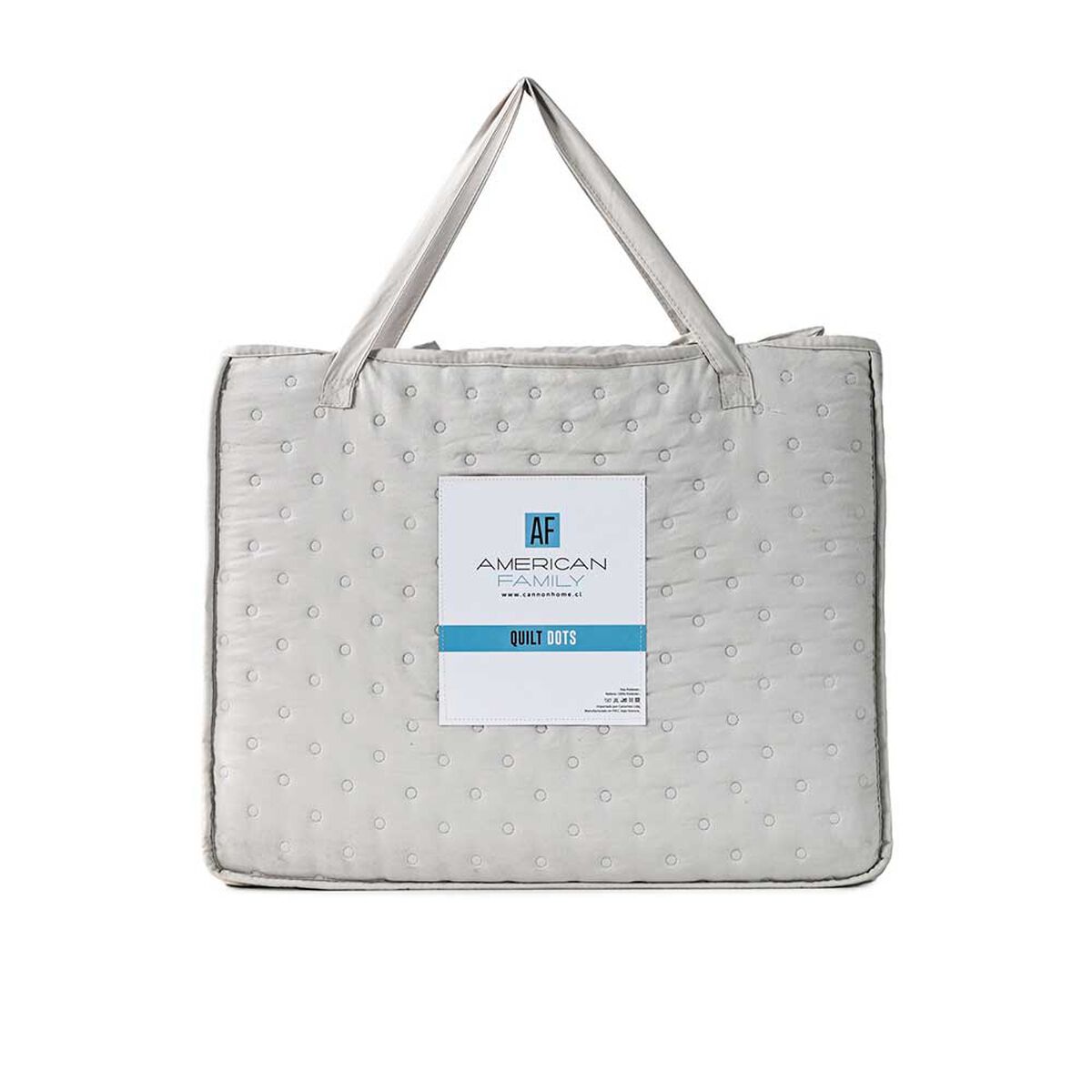Quilt American Family 1.5 Plazas Dots Beige