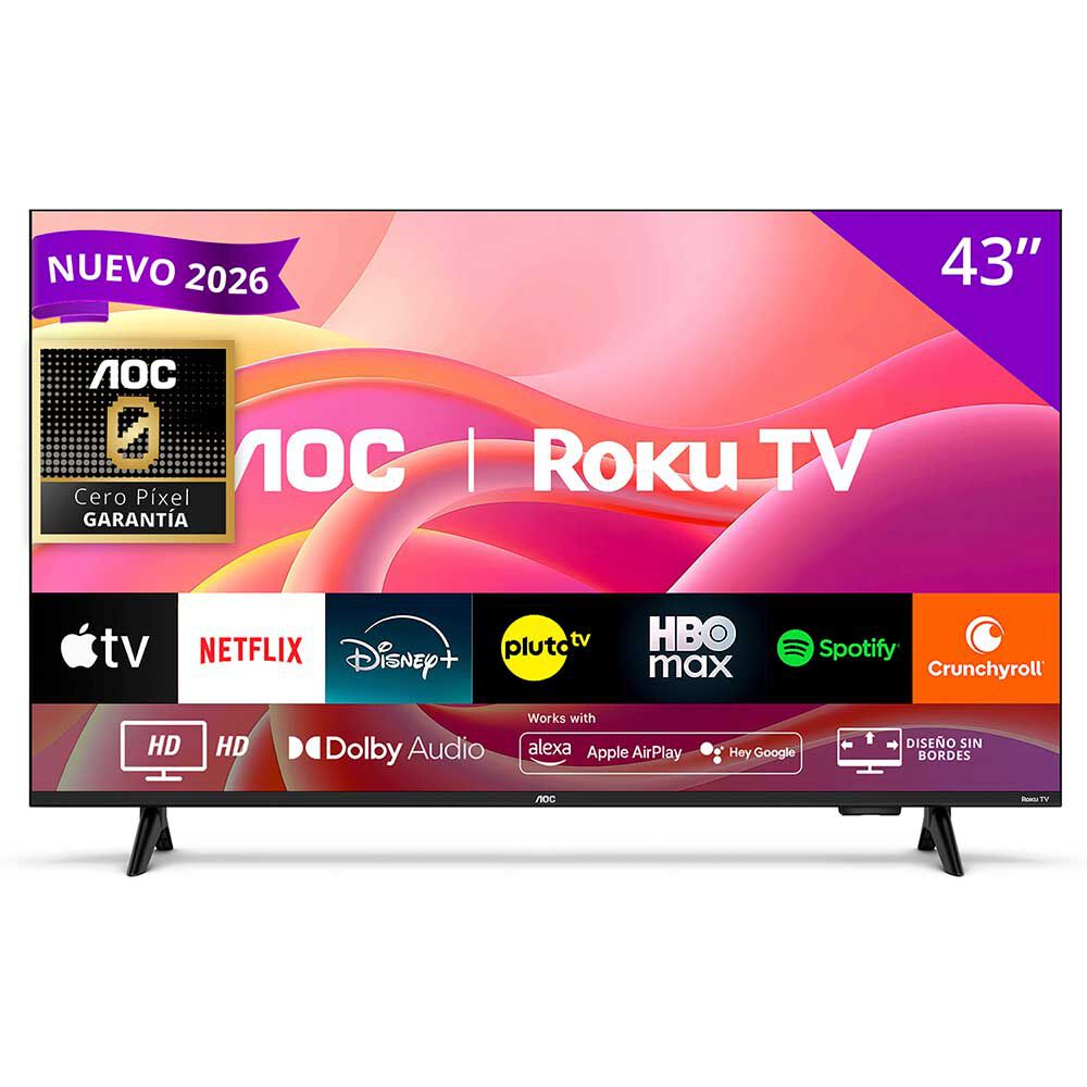Smart LED TV 43" AOC FHD 43S5155 Negro