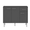 Mueble de Cocina Base Vekkahome Evandro Gris