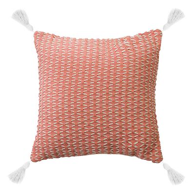 Cojín Tassels Casanova Liso Pink 45 x 45 cm