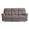 Sof&aacute; Reclinable Zoy Home Beijing 3 Cuerpos Caf&eacute;