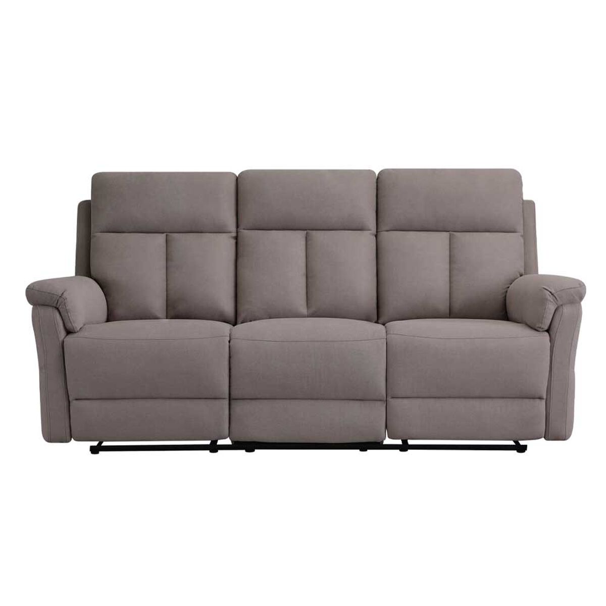 Sof&aacute; Reclinable Zoy Home Beijing 3 Cuerpos Caf&eacute;