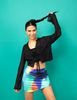 Blusa Transparente Manga Larga Mujer Icono