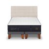 Cama Europea CIC Base Dividida S&uacute;per King Grand Premium + Respaldo Ebro