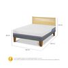 Cama Europea CIC 2 Plazas Excellence Plus + Respaldo Munich Mostaza