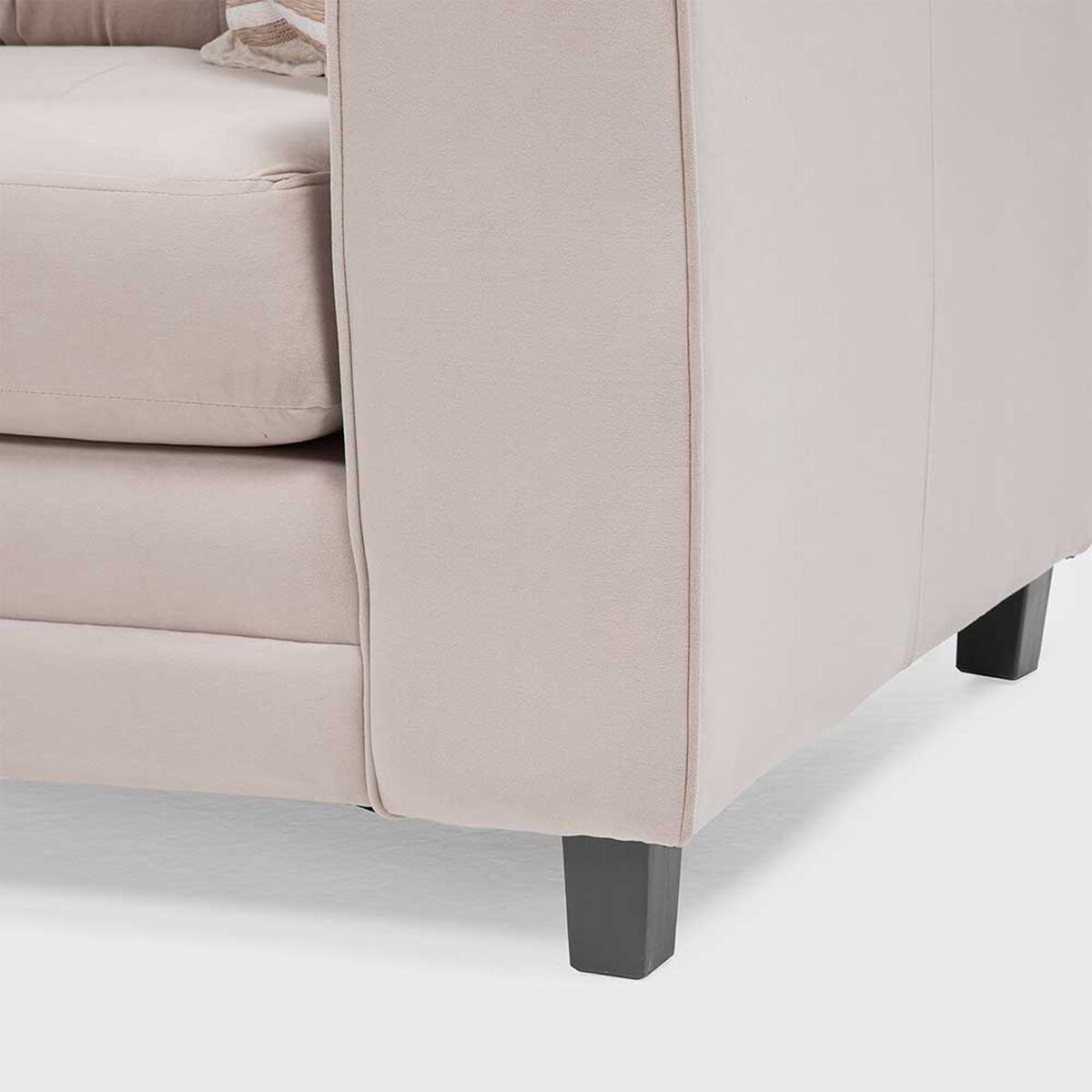 Sofá Seccional Izquierdo Living Factory Dubai 5 Cuerpos Beige