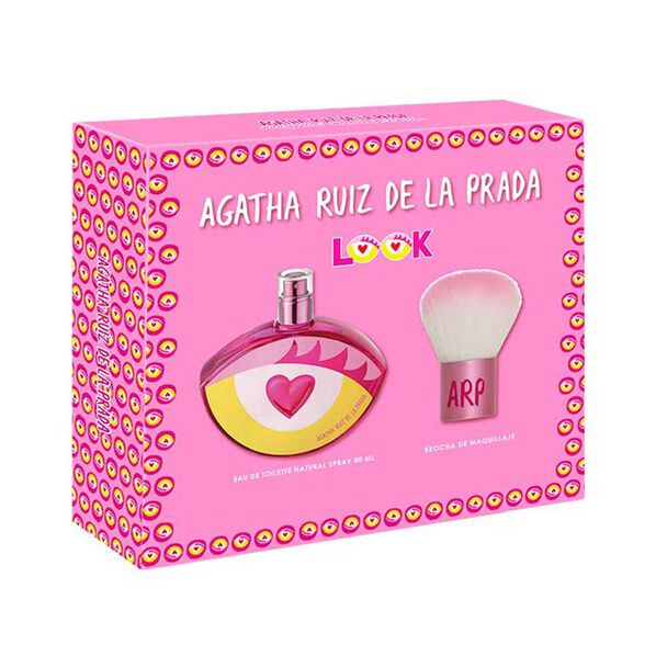 Set Agatha Ruiz de la Prada Perfume Mujer Look EDT 80ml + Brocha