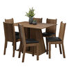 Juego de Comedor VekkaHome Angelo 6 Sillas Café