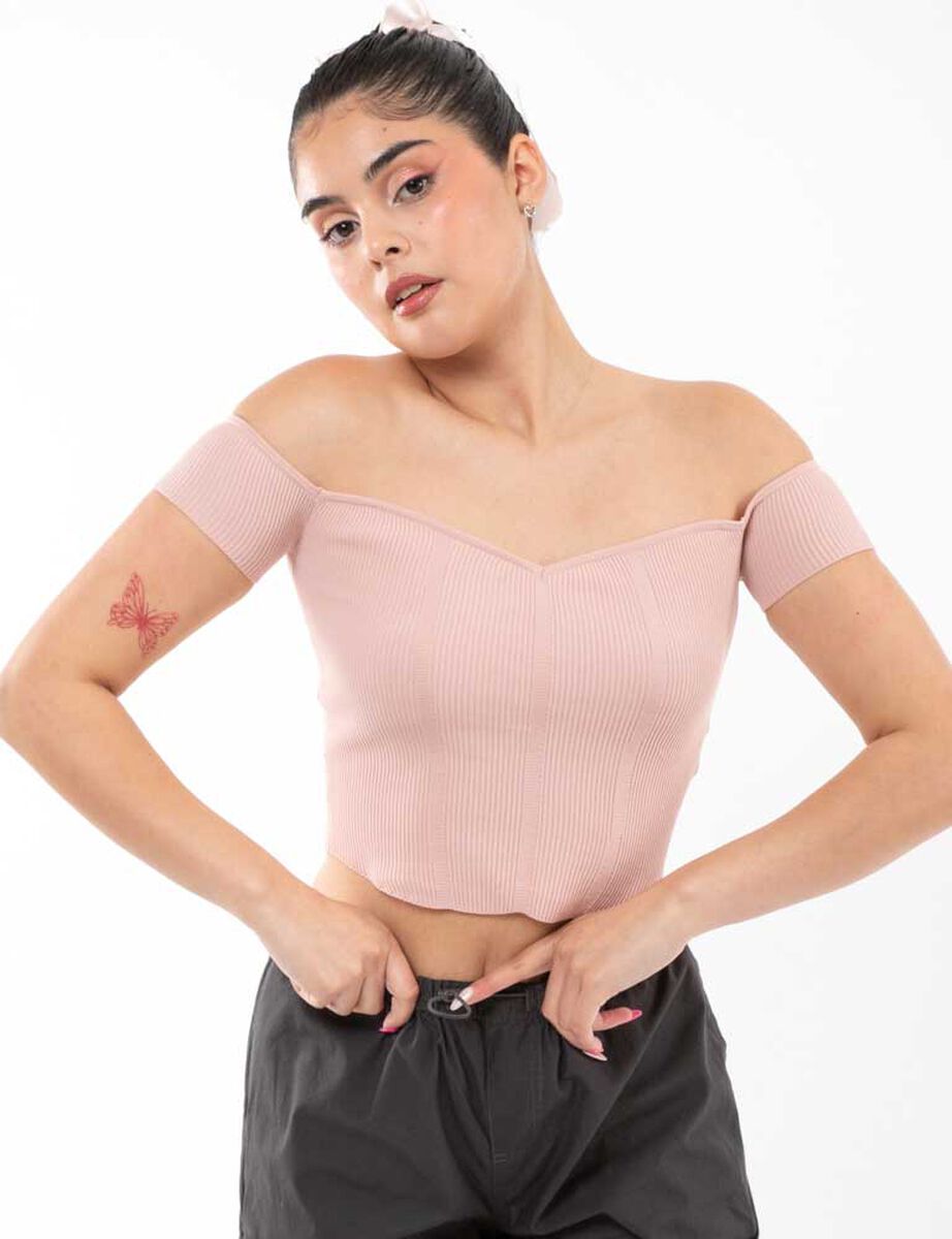 Polera Hombros Descubiertos Mujer Icono