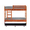 Camarote Triple Latam Home 1 Plaza Zen + Colchón Urban Gris