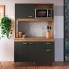 Mueble de Cocina Home Mobili Venus 4 Puertas 1 Cajón Café