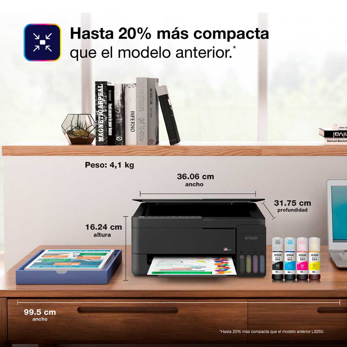 Multifuncional  Epson Ecotank L3350