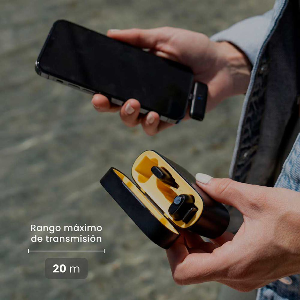KIT Micrófono de Solapa Inalámbrico Lavalier EchoPro LEVO