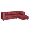 Sofá Seccional Derecho Muebles M&E Villarrica 5 Cuerpos Burdeo