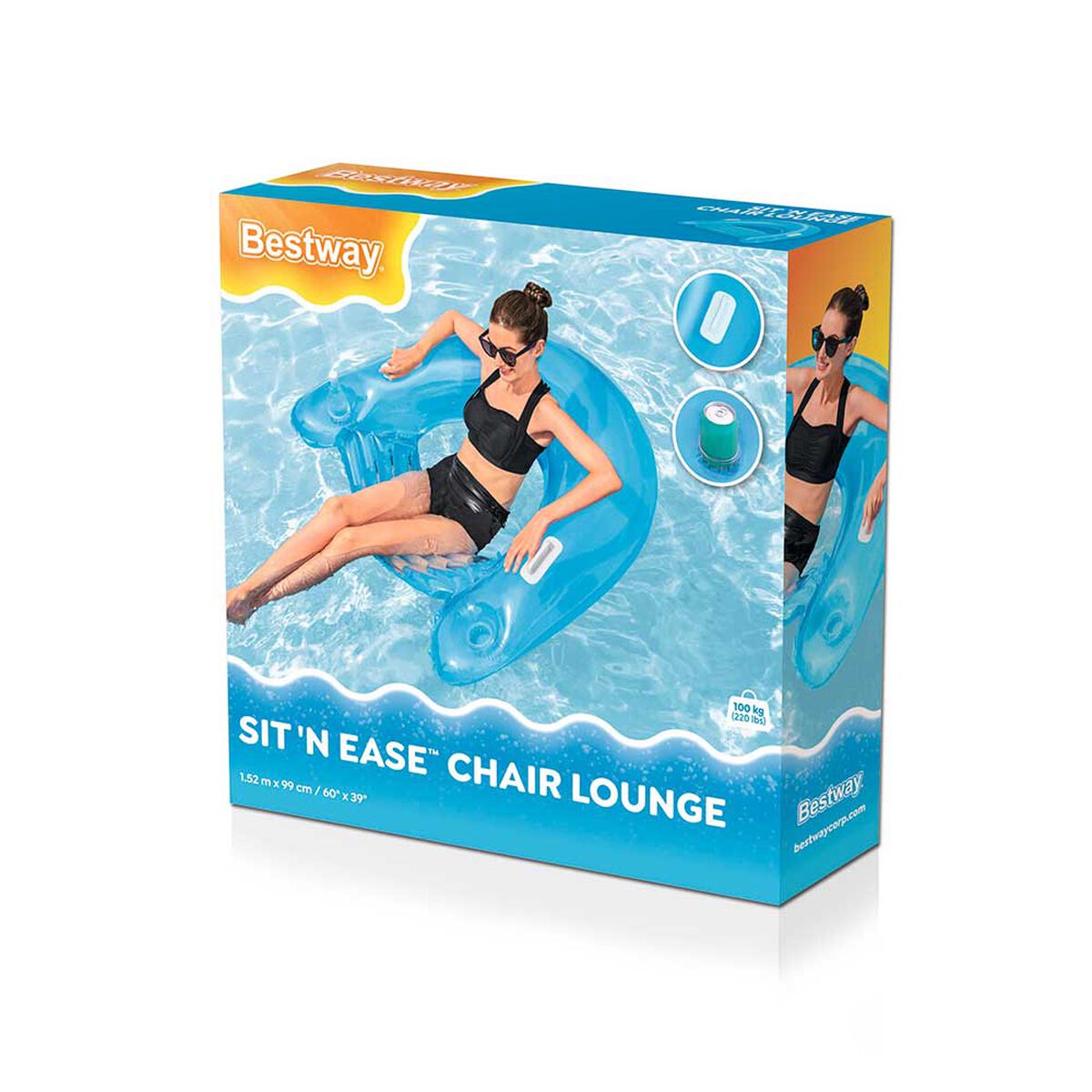 Silla Inflable Bestway Sit 'N Ease 30c95x124 cm 1 Pieza