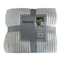 Manta Illusions 130 x 150 Crema Flannel