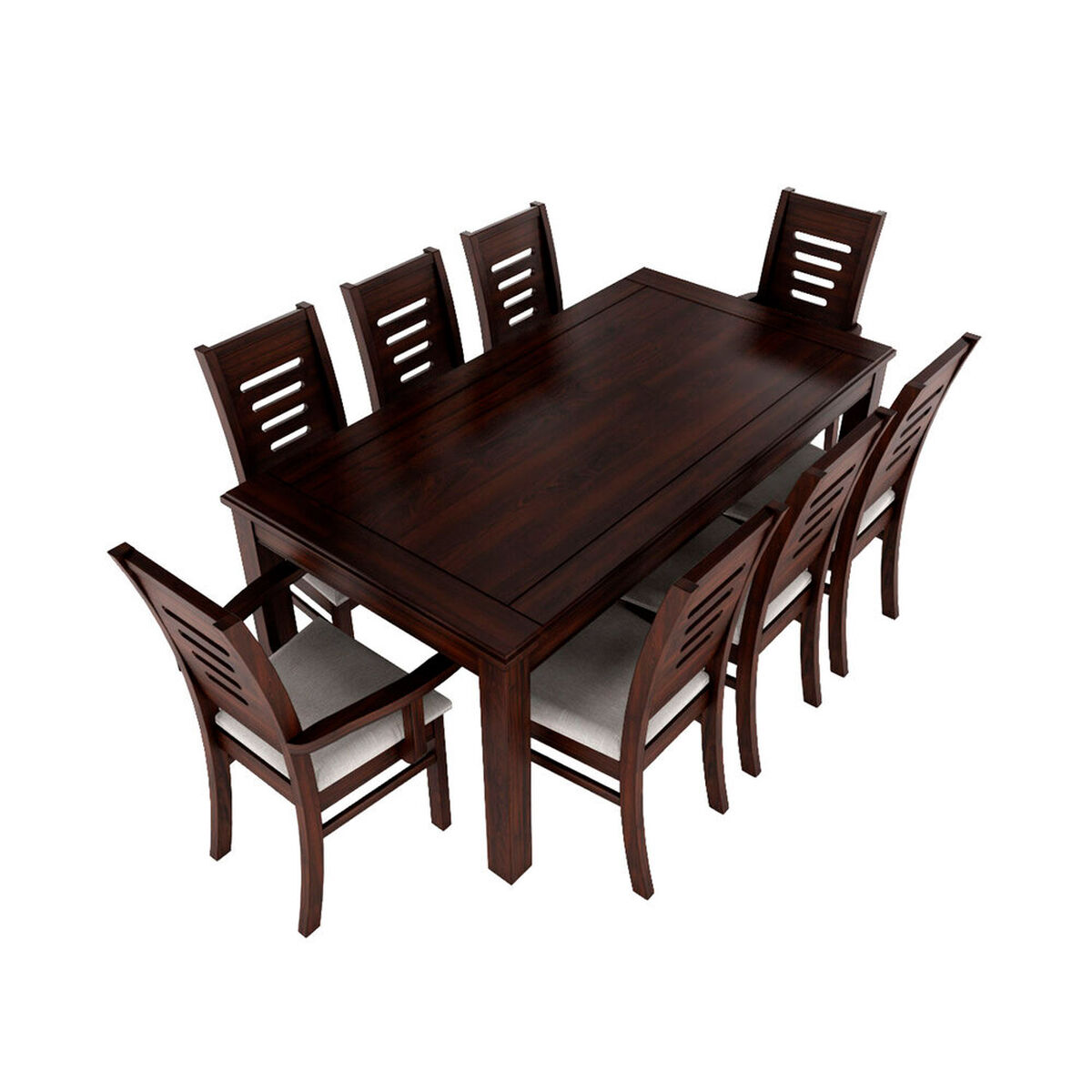 Juego de Comedor Muebles Hema Roma 6 Sillas 2 Sitiales Chocolate