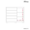 Zapatero Vekkahome Dueto 5 Cajones Blanco