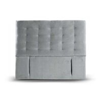 Respaldo Latam Home 2 Plazas Napoles Tela Velvet Gris