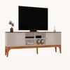 Rack TV Exit Florencia 100" Blanco y Canela