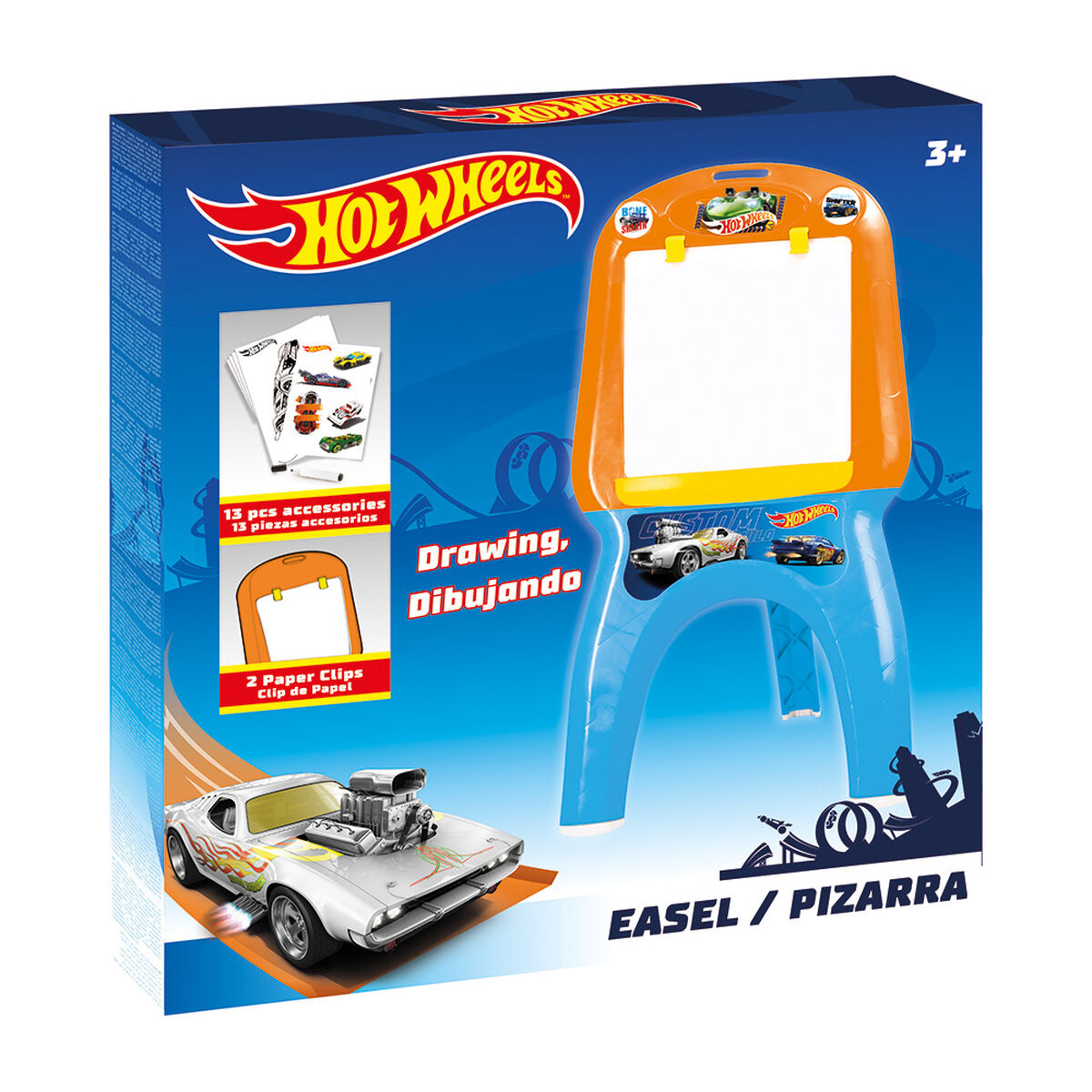 Pizarra Didactica Infantil Hot Wheels