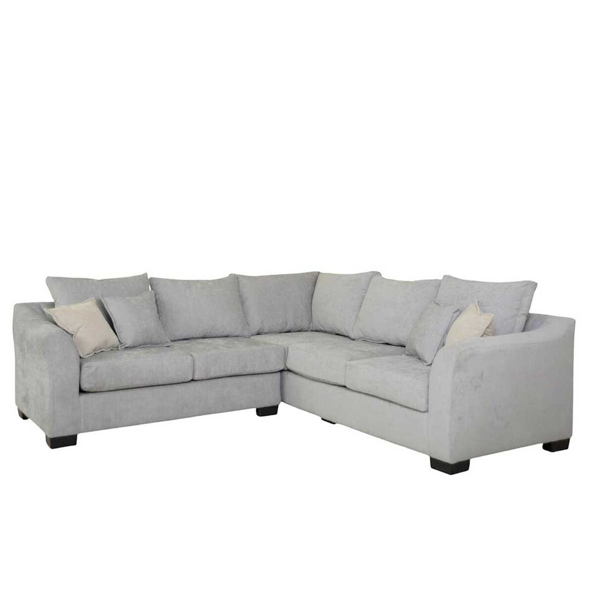Seccional Izquierdo Muebles MPR Bruselas 5 Cuerpos Gris