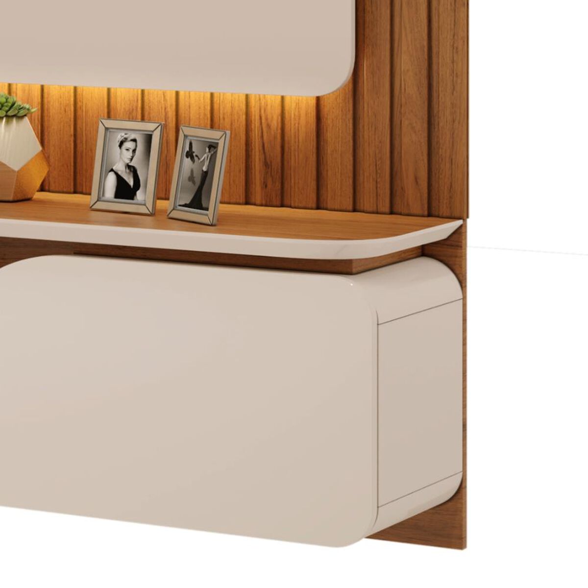 Panel TV Altavision Treviso Frow Blanco y Café