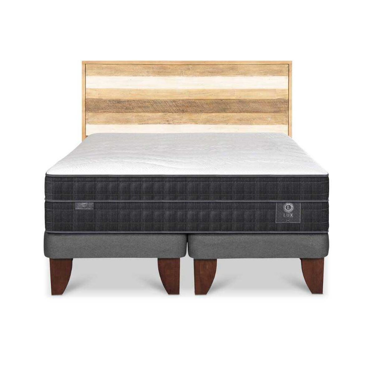 Cama Europea CIC 2 Plazas Lux + 1 Respaldo Loira