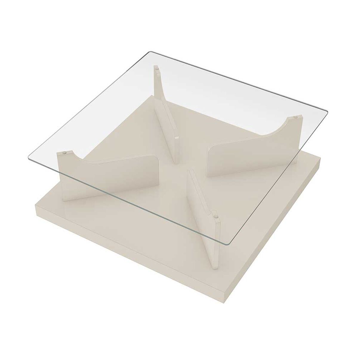 Mesa de Centro Exit Clear Beige
